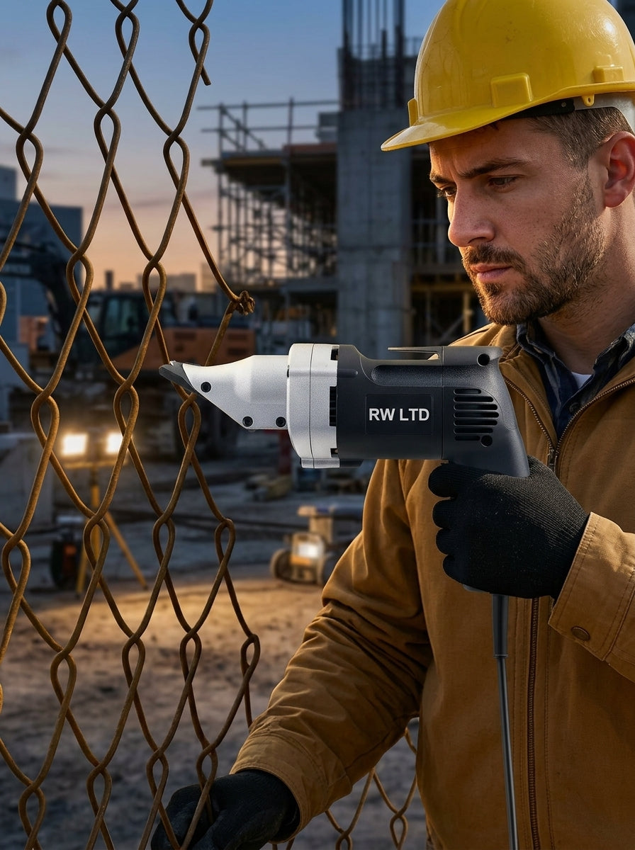 RW LTD Electric Metal Shear, 4.0 A Corded, 360° Swivel Head-2