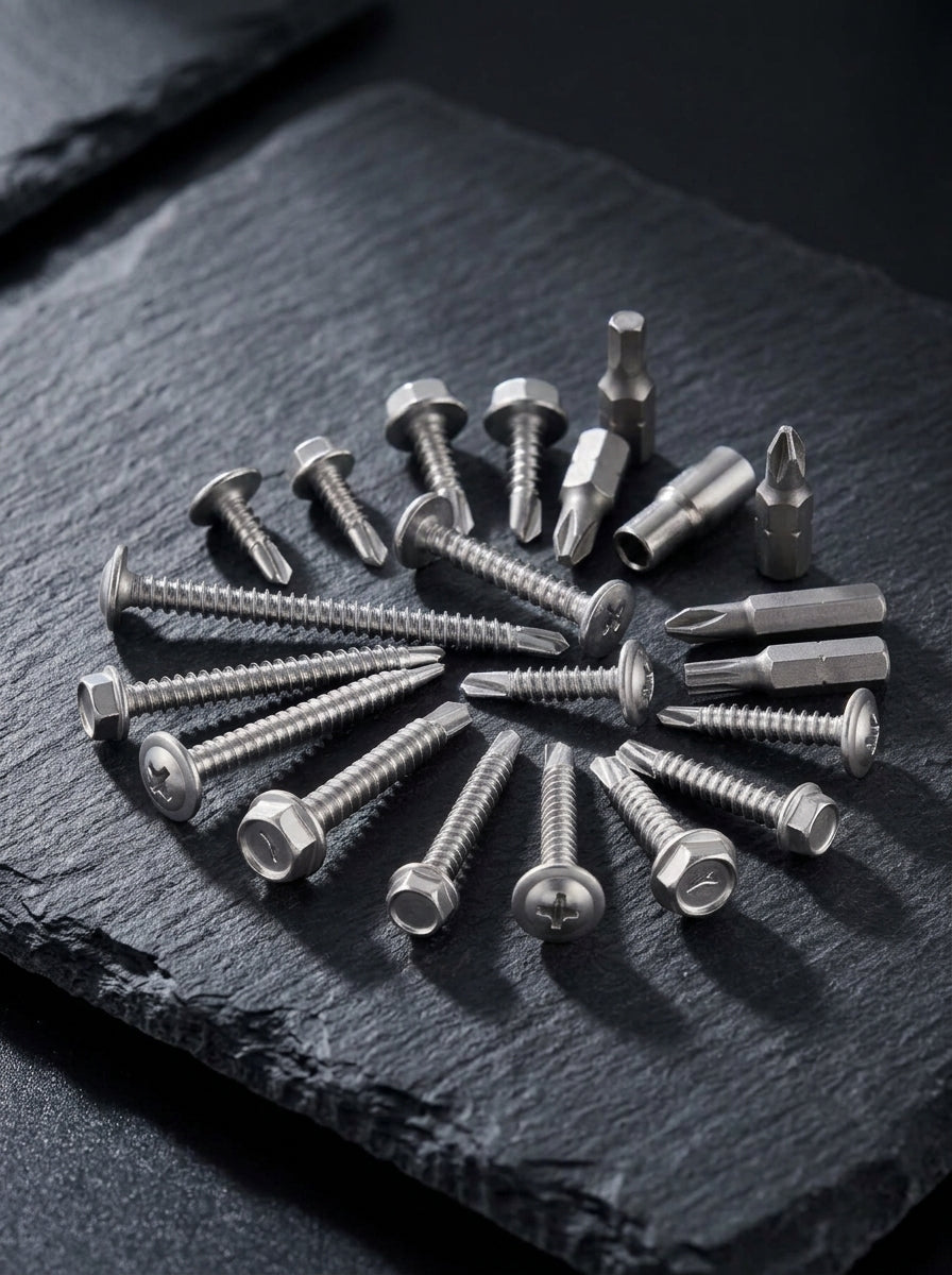 RW LTD Self-Drilling Screws Assortment Kit, 420 Pieces-1